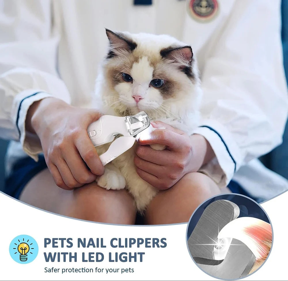 Kit Recargable de Lima y Cortauñas para Mascotas | Lima Eléctrica Ultra Silenciosa para Perros y Gatos