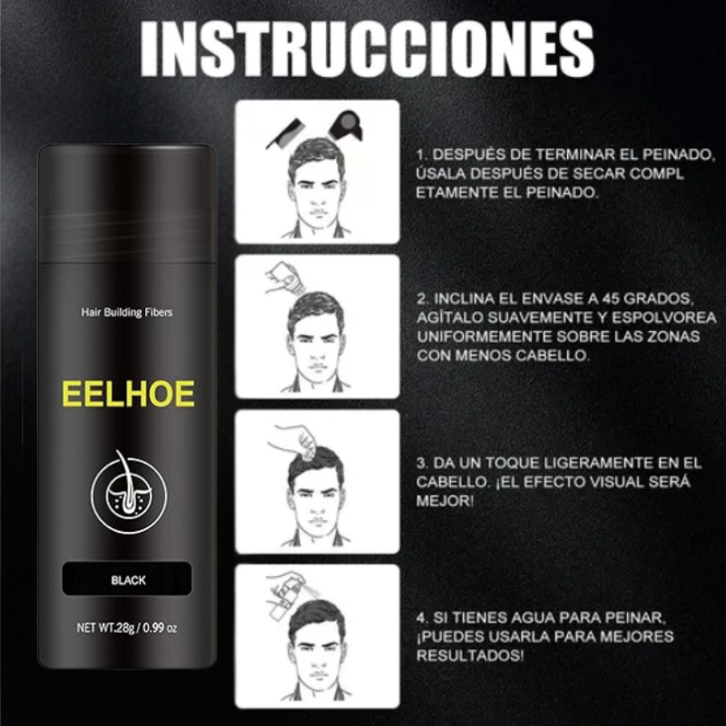 Polvo para disimular la caída del cabello