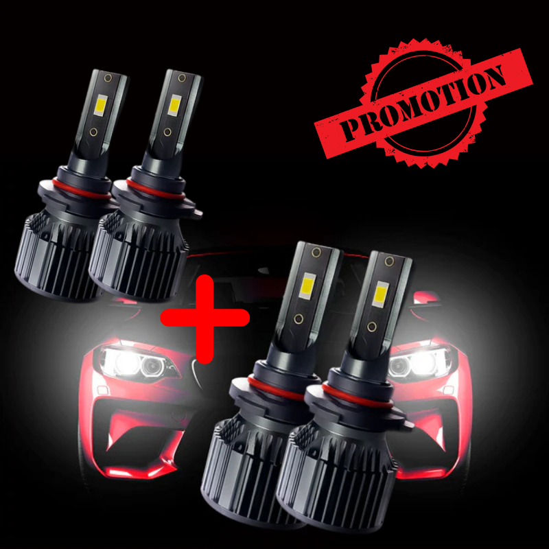 🎁 Pack de 2 | Faros de Coche Súper Potentes – Iluminación Ultra Brillante para Máxima Seguridad en la Carretera