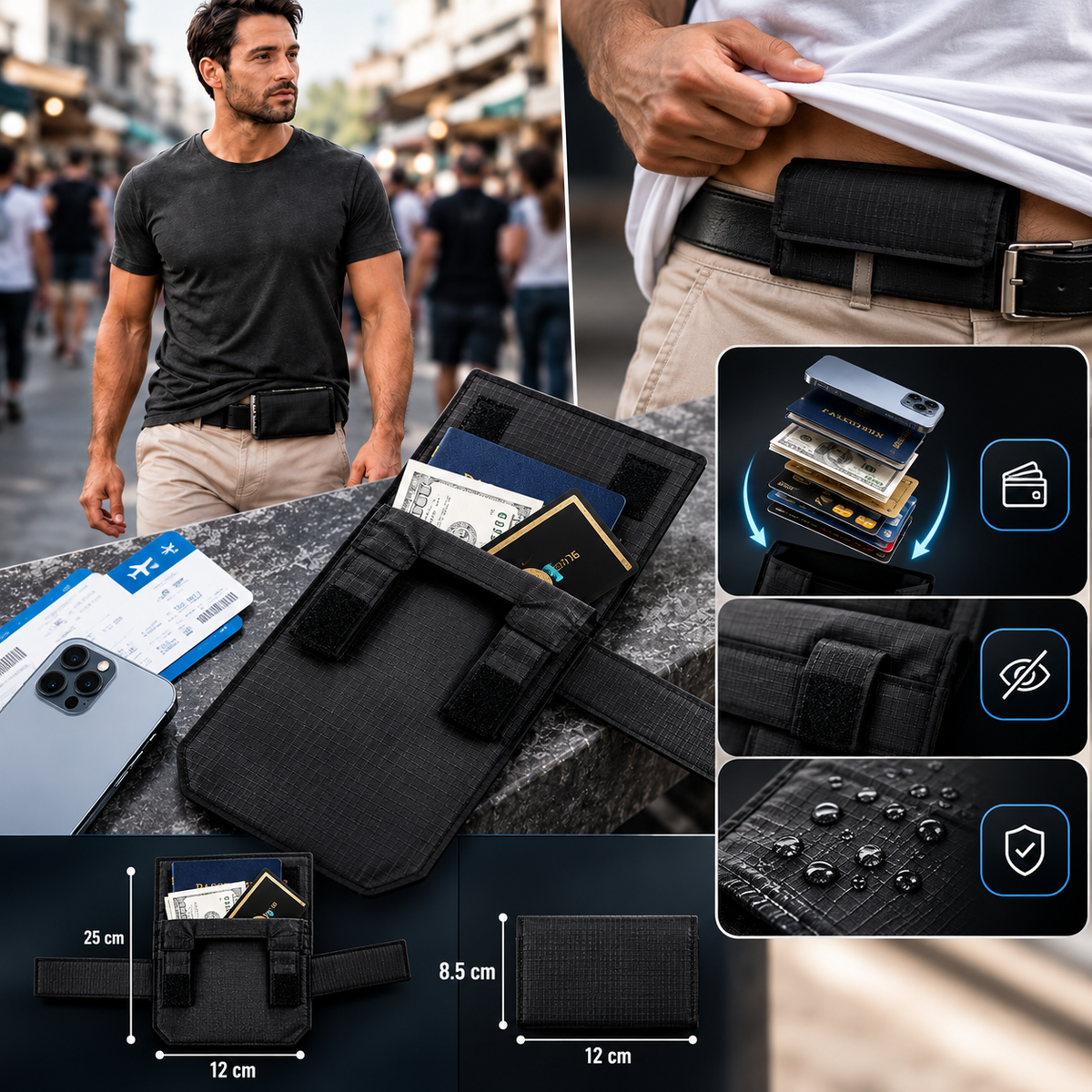 Cartera Oculta FARSIGHT™ | Seguridad y Discreción