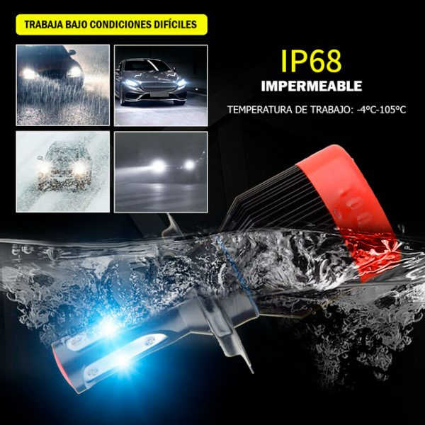 🎁 Pack de 2 | Faros de Coche Súper Potentes – Iluminación Ultra Brillante para Máxima Seguridad en la Carretera