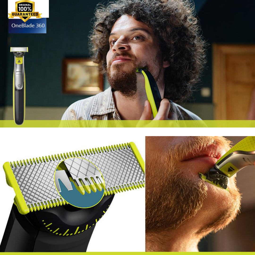 OneBlade 360: Un look profesional en minutos para una confianza diaria imparable.