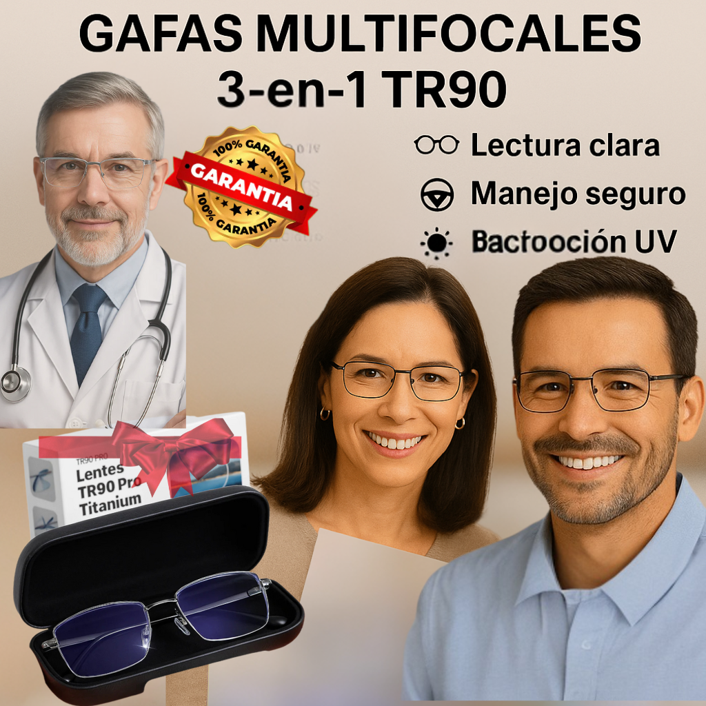 Gafas multifocales VISIONPRO™ + Funda de cuero GRATIS | OFERTA 2X1