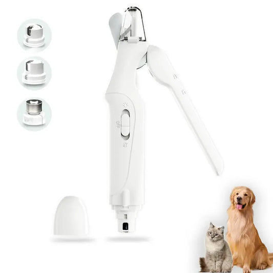 Kit Recargable de Lima y Cortauñas para Mascotas | Lima Eléctrica Ultra Silenciosa para Perros y Gatos