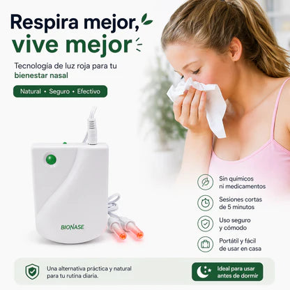 BioNase – Dispositivo de Bienestar Nasal Con Luz Roja
