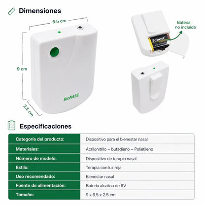 BioNase – Dispositivo de Bienestar Nasal Con Luz Roja