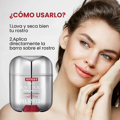 Peptide 9 Bio Sun Stick Pro SPF 50+ Protección solar y cuidado antiedad en un solo gesto