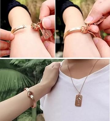 Corazón Cerrado®2 | Pulsera y Cadena Candado Acero Inoxidable + Caja Regalo (h)