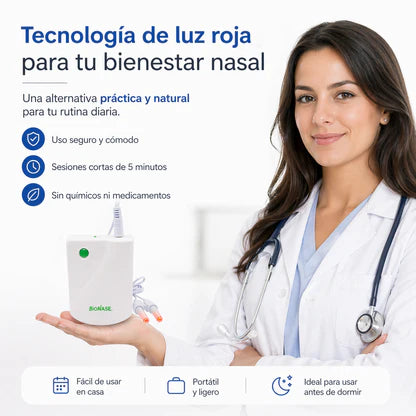 BioNase – Dispositivo de Bienestar Nasal Con Luz Roja