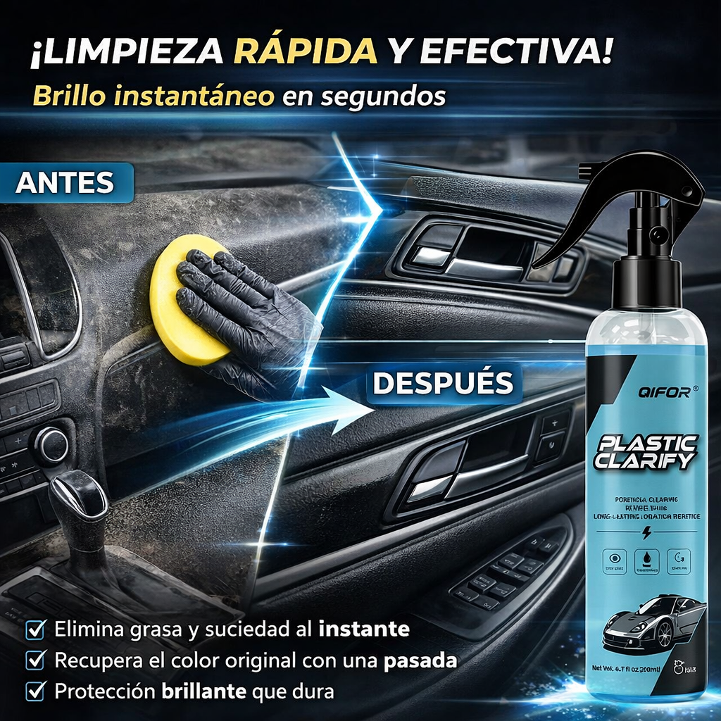 Spray Restaurador de Plásticos y Cuero – Acabado Como Nuevo en Segundos