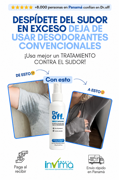 Elimina sudor y olor rápido — confianza en cualquier momento