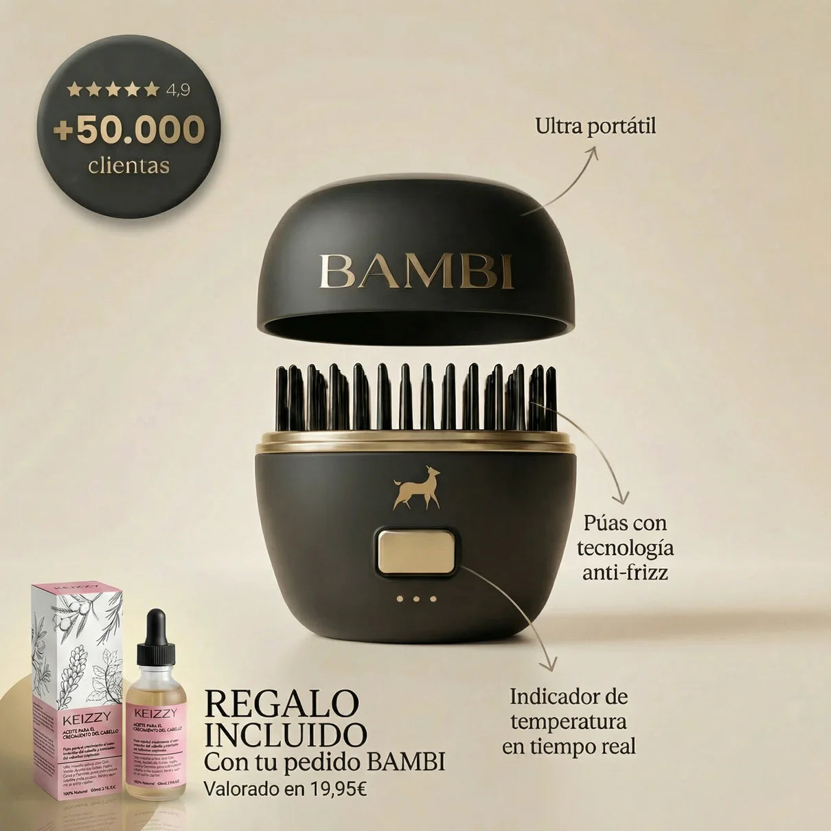 Cabello perfecto en segundos — donde quieras, cuando quieras