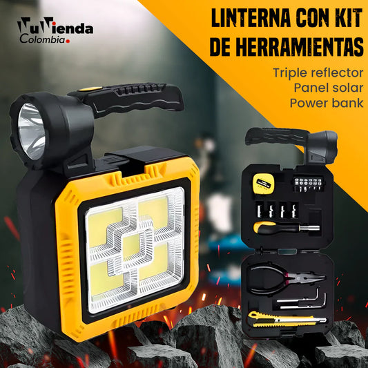 Linterna con kit de herramientas