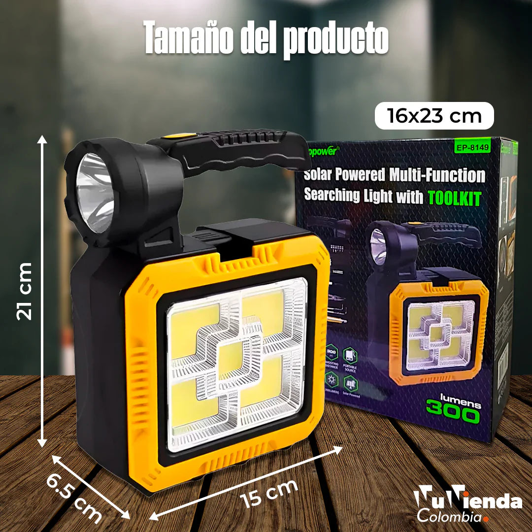 Linterna con kit de herramientas