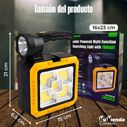 Linterna con kit de herramientas