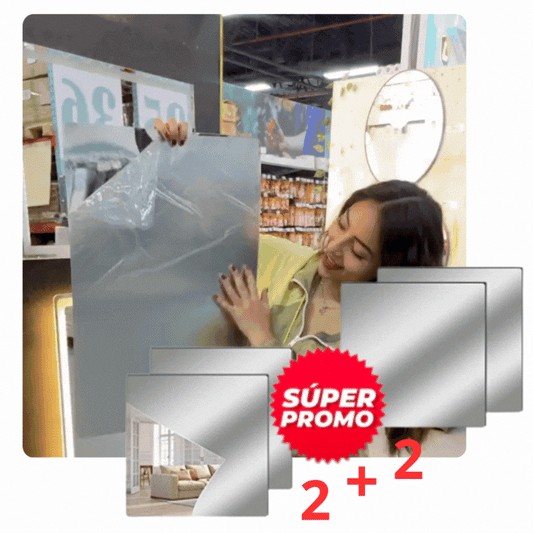 🇵🇦ReflejoMágico™ – Espejos Decorativos Adhesivos en Acrílico (Pack de 4)