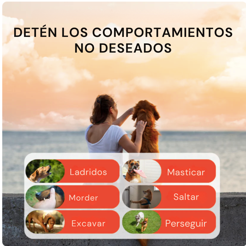 CalmaLadridos Pro - Dispositivo Ultrasónico Antiladridos para Perros