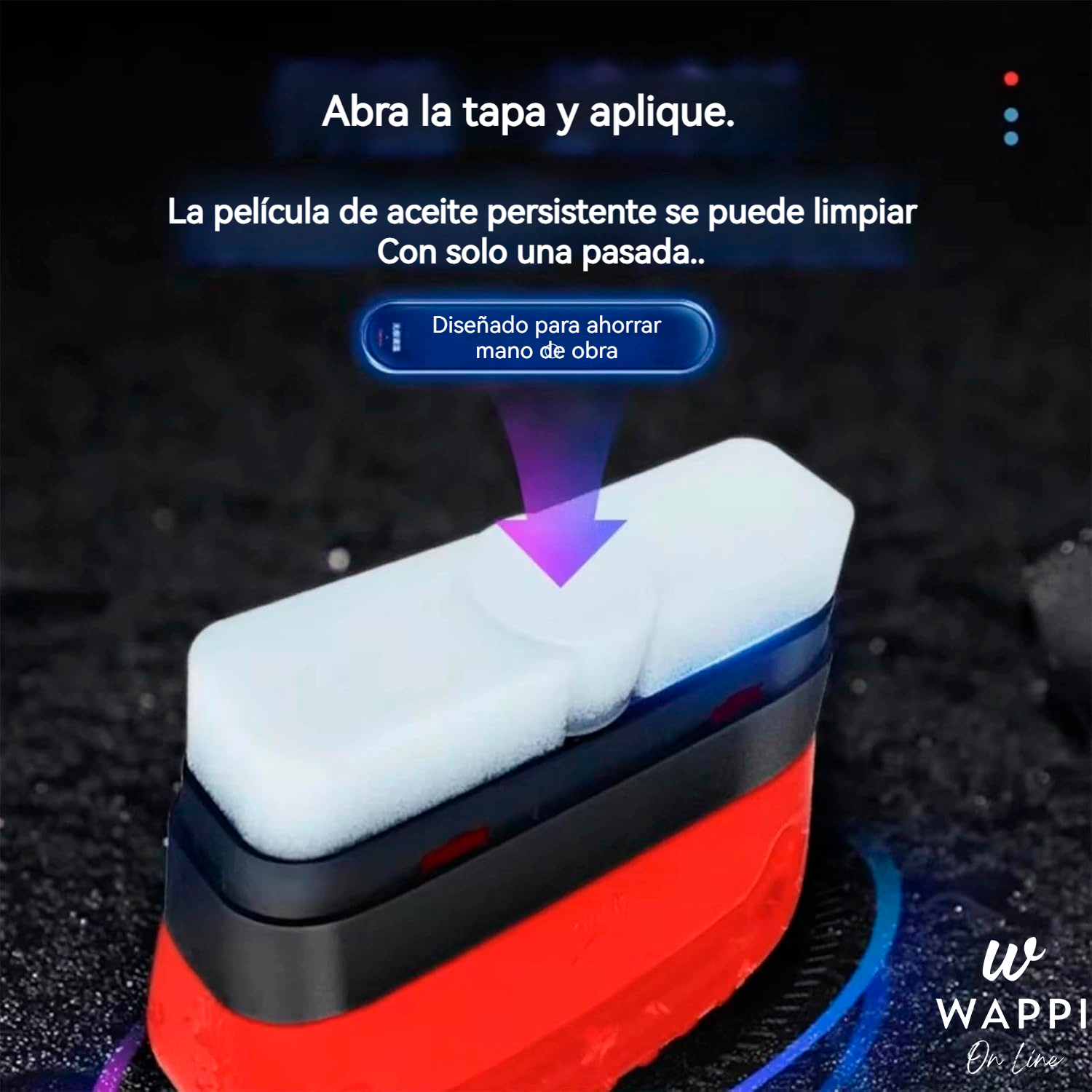🧽Esponja Limpiadora Antiempañante para Vidrios 2 en 1 - Limpieza profesional en casa