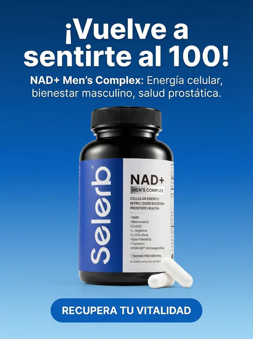 NAD+ Men's Complex – Energía, Rendimiento y Vitalidad Masculina (60 Cápsulas)