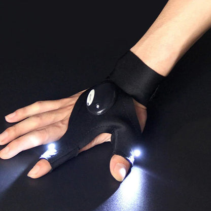 GUANTES LUZ LED IMPERMEABLES 🛠️