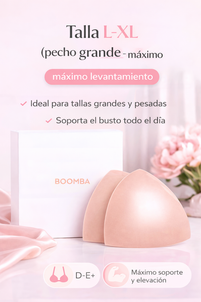 Insertos invisibles de doble cara para un realce natural y una silueta perfecta