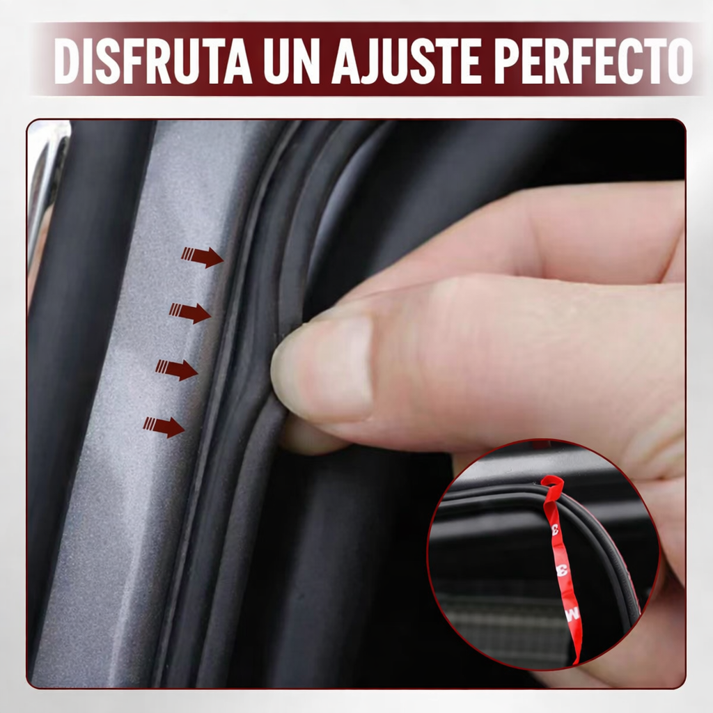 Cinta selladora de hule para carro insonorizante y antipolvo