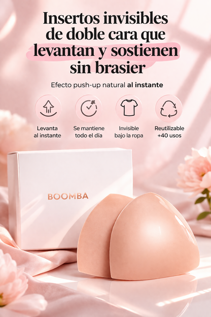 Insertos invisibles de doble cara para un realce natural y una silueta perfecta