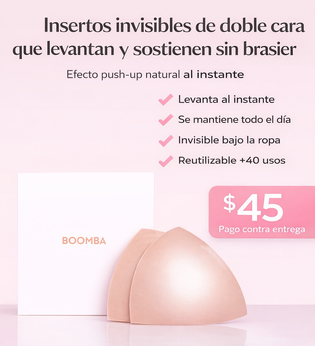 Insertos invisibles de doble cara para un realce natural y una silueta perfecta
